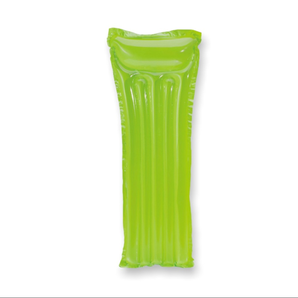 Play Day Transparent Lime Green Inflatable Pool Mat/Swimming Pool Raft. NEW! - Picture 5 of 10